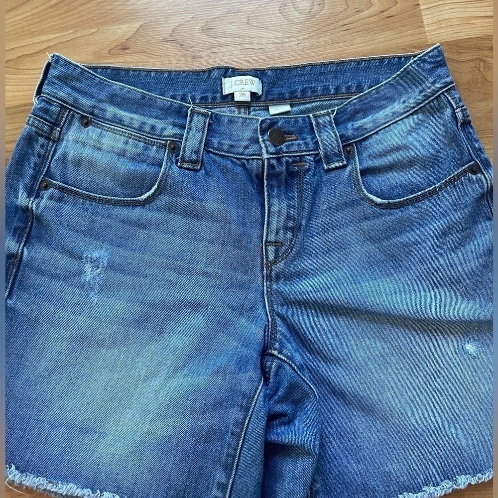 J.crew Denim Shorts Distressed